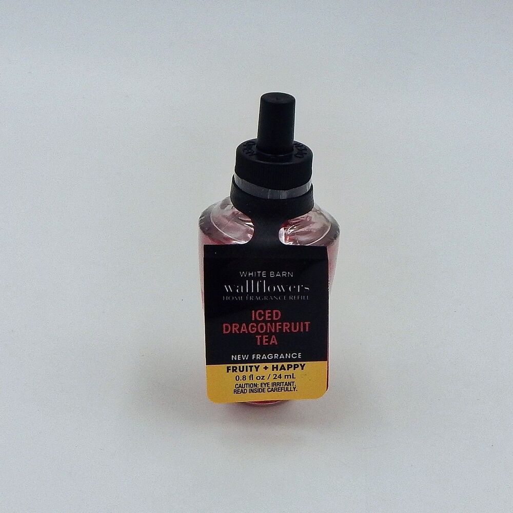 Bath Body Works Iced DragonFruit Tea White Barn Wallflowers Refill Fruity Happy